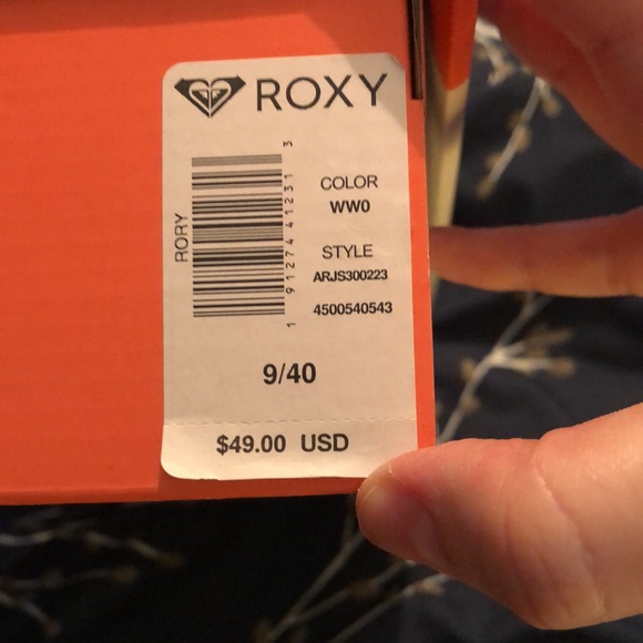 Roxy Womens Rory Slip on Sneaker size 9/40 - Picture 5 of 5